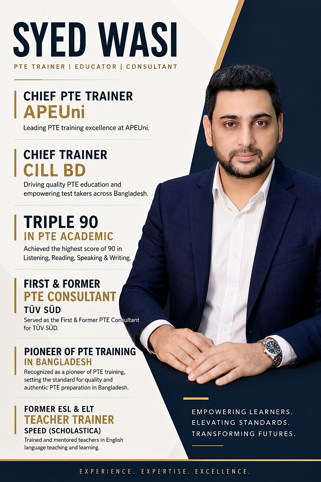 Syed Wasi — CEO ও প্রধান প্রশিক্ষক, CILL